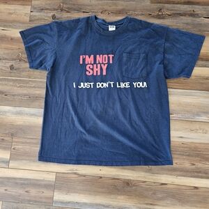 Fruit of the Loom Navy Graphic Tee